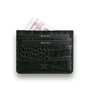 Zoozie Bags 3420 Cartera de Piel Genuina Hecha a Mano, Negro, 10 x 7.5 cm